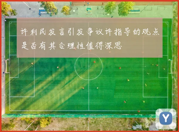 许利民发言引发争议许指导的观点是否有其合理性值得深思